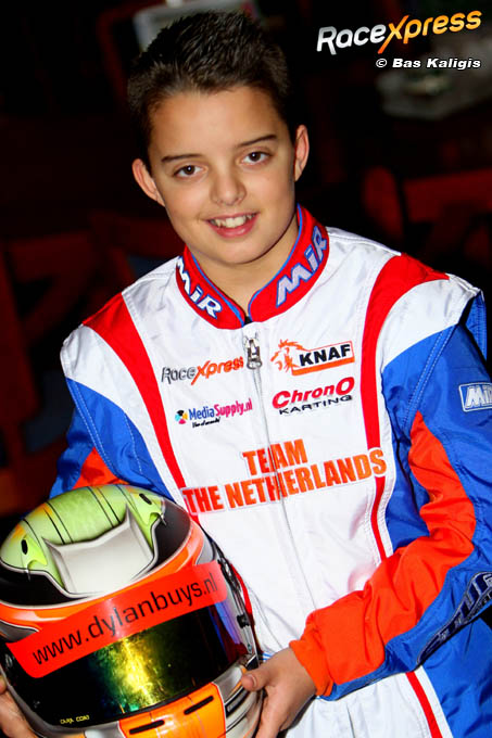 Dylan Buys de jongste Nederlander van Team Nederland bij de Rotax Max Grand Finals in Valencia